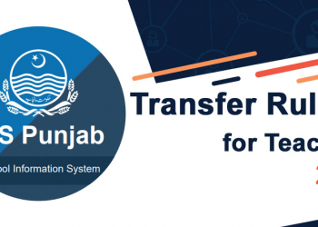 Transfer Policy Novemeber 2020 – School Education Department, Punjab – Teachers Transfers