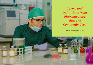 Terms and Definitions from Pharmacology that are Commonly Used