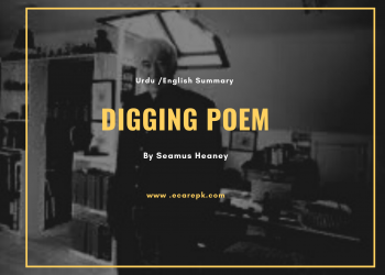Digging Urdu English Summary by Seamus Heaney’ Poem Themes and Analysis
