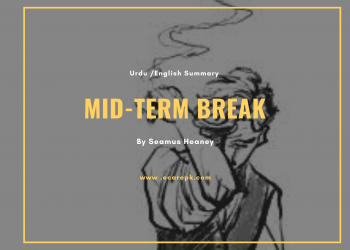 Mid-Term Break By Seamus Heaney’s Summary with Urdu Translation Prose